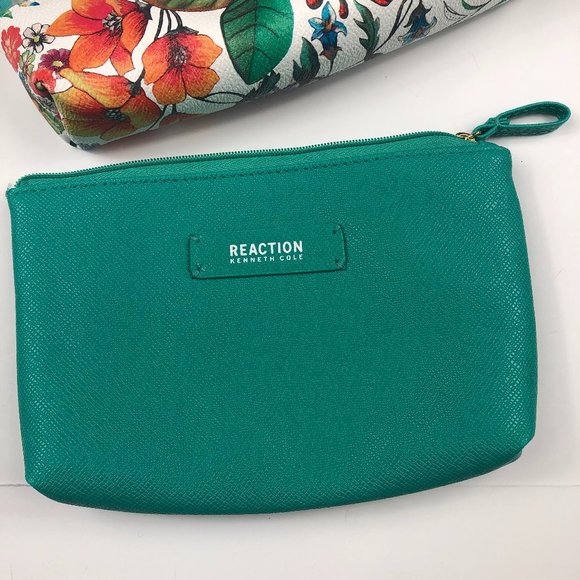 Kenneth Cole Reaction 2 Piece Travel Toiletry/Cosmetic Bags NWT Vacation Floral - Picture 3 of 11